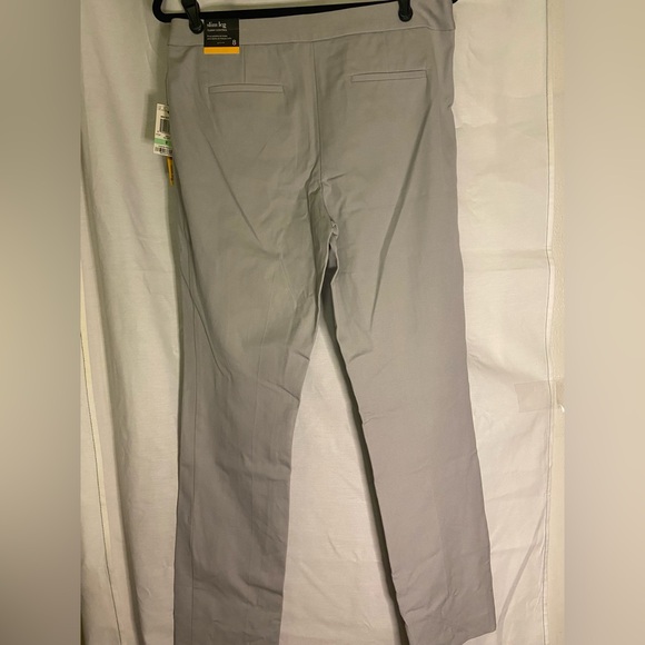 Alfani Ash Grey Suit Pants Size 8 Slim Leg Tummy Control New w/ Tags - Picture 2 of 8